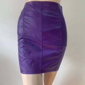FALDA POLIPIEL LORE MORADO