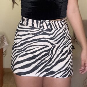 FALDA SHORT ZEBRA