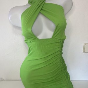 VESTIDO CRUZADO VERDE